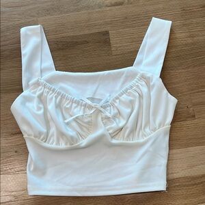 White Crop Top